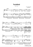 F. Mendelssohn-Nachtlied,Op.71 No.6