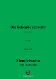 F. Mendelssohn-Die liebende schreibt,Op.86 No.3