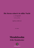 F. Mendelssohn-Die Sterne schaun in stiller Nacht,Op.99 No.2