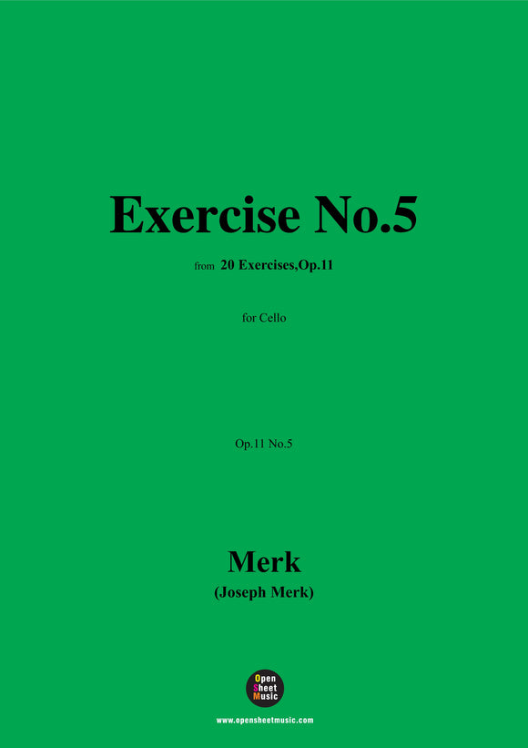 Merk-Exercise No.5,Op.11 No.5