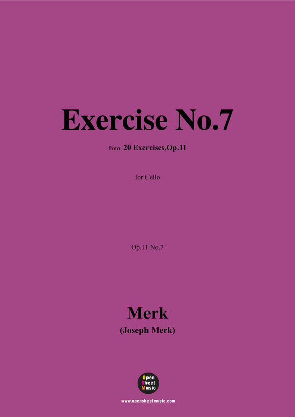 Merk-Exercise No.7,Op.11 No.7