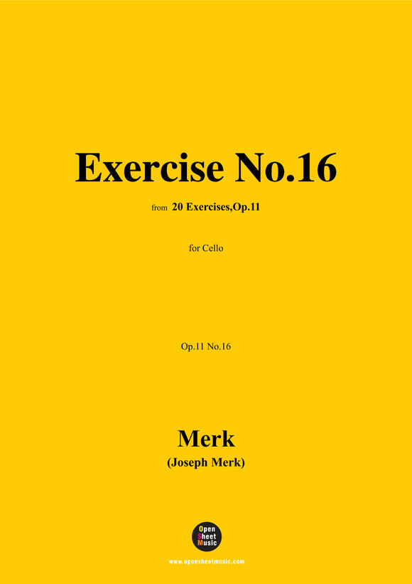 Merk-Exercise No.16,Op.11 No.16