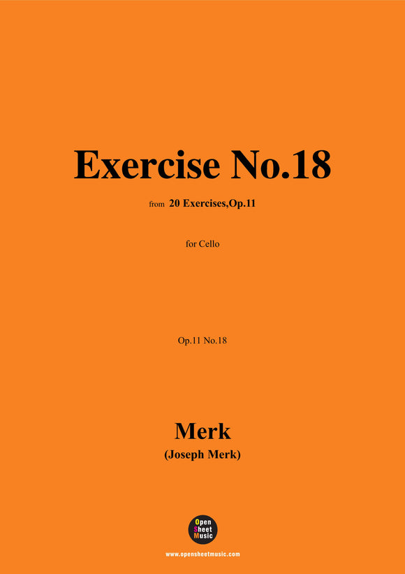 Merk-Exercise No.18,Op.11 No.18