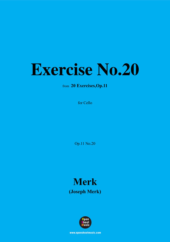 Merk-Exercise No.20,Op.11 No.20
