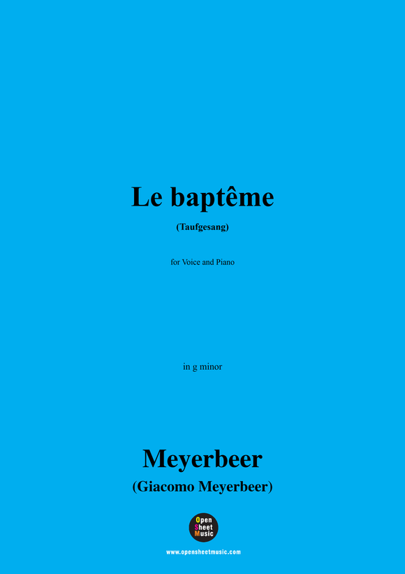 Meyerbeer-Le baptême