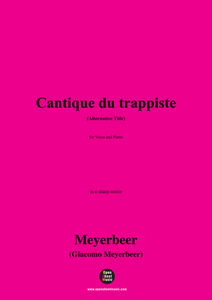 Meyerbeer-Cantique du trappiste