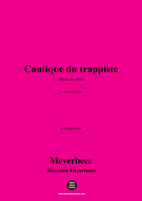 Meyerbeer-Cantique du trappiste