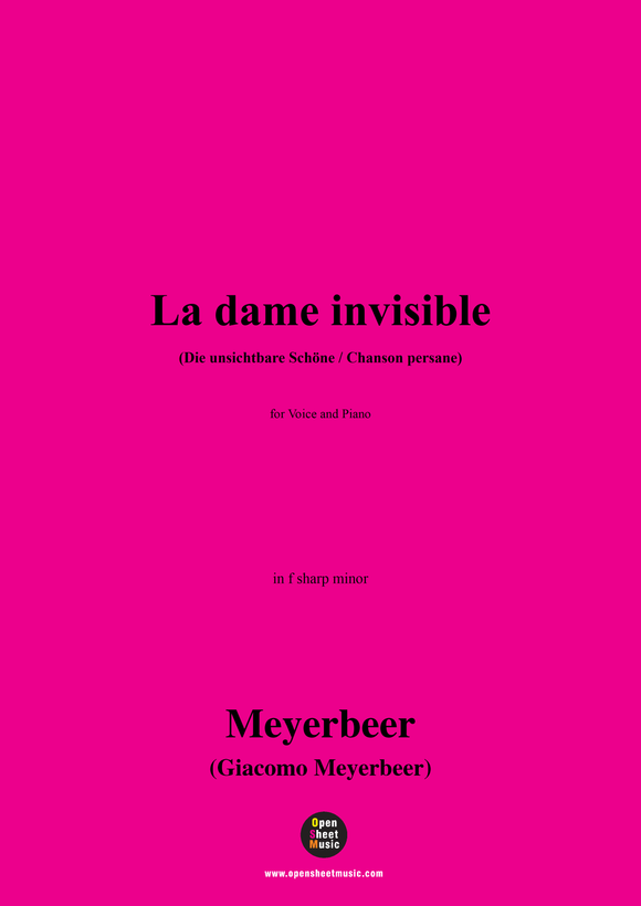 Meyerbeer-La dame invisible