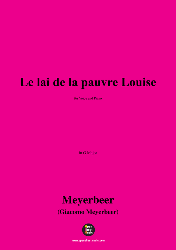 Meyerbeer-Le lai de la pauvre Louise