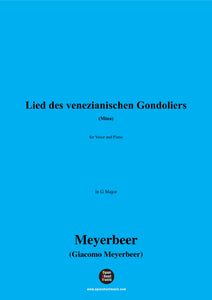 Meyerbeer-Lied des venezianischen Gondoliers