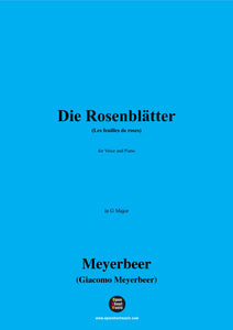 Meyerbeer-Die Rosenblätter