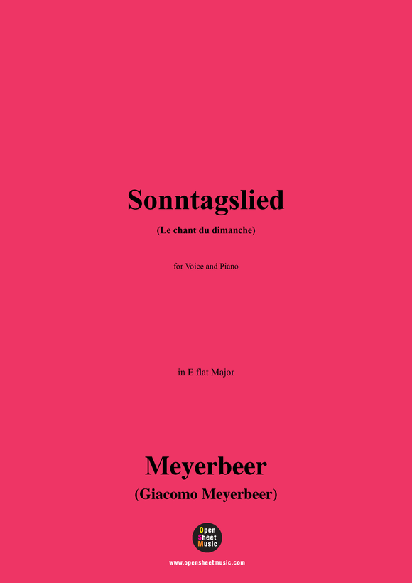 Meyerbeer-Sonntagslied