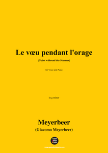 Meyerbeer-Le vœu pendant l'orage