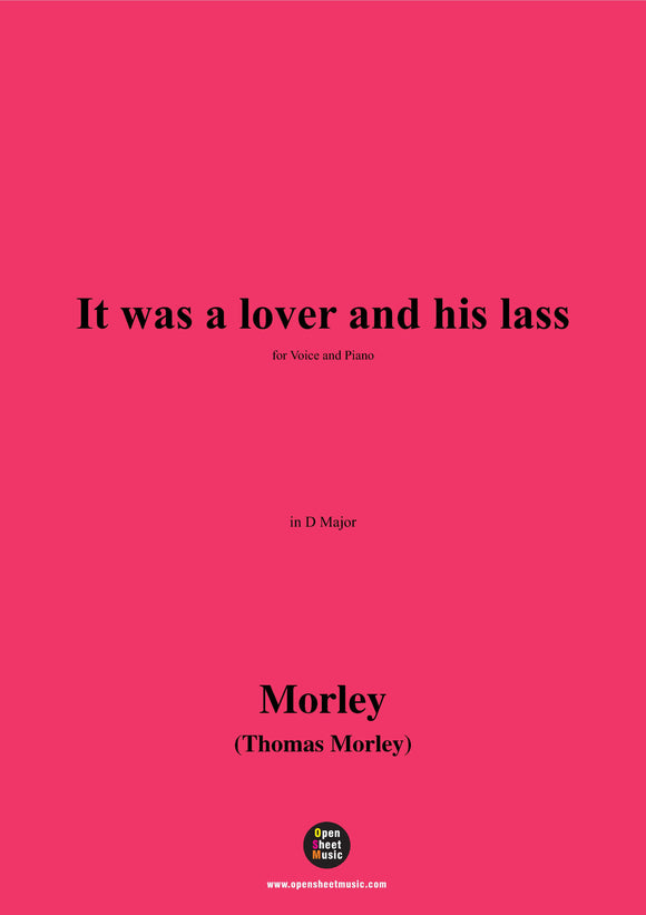 Morley-It was a lover and his lass