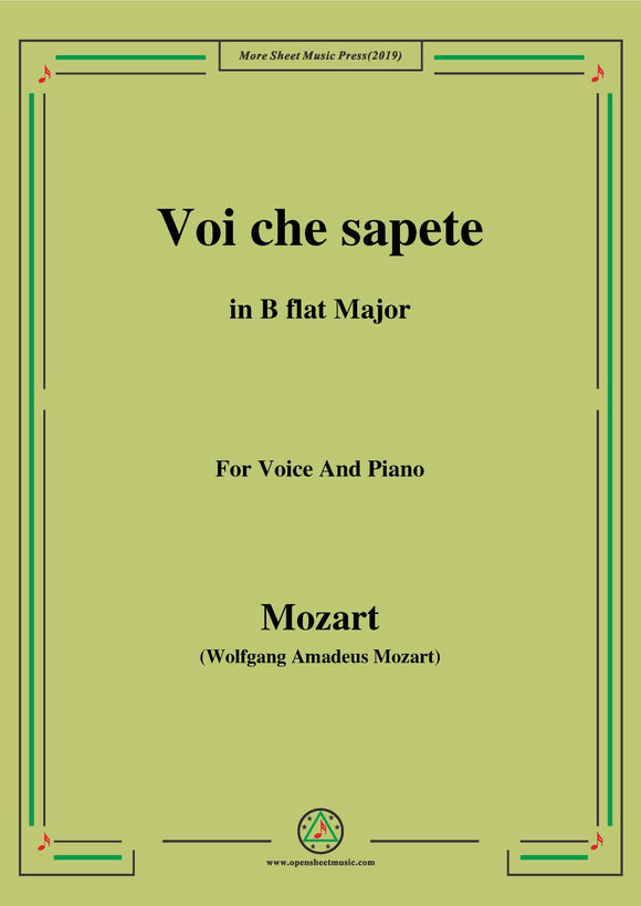 Mozart-Voi che sapete,from 'Le Nozze di Figaro'