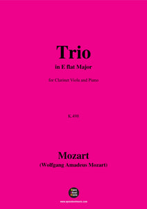W. A. Mozart-Trio in E flat Major,K.498