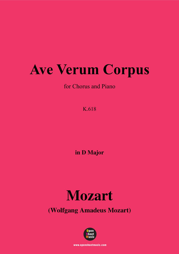 W. A. Mozart-Ave verum Corpus