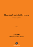 W. A. Mozart-Ruhe sanft mein holdes Leben,K.344 No.3