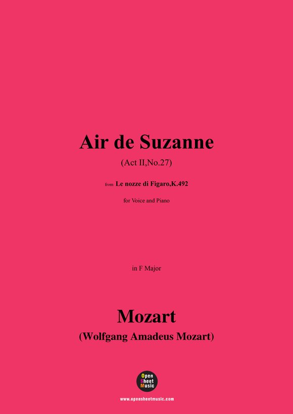 W. A. Mozart-Air de Suzanne