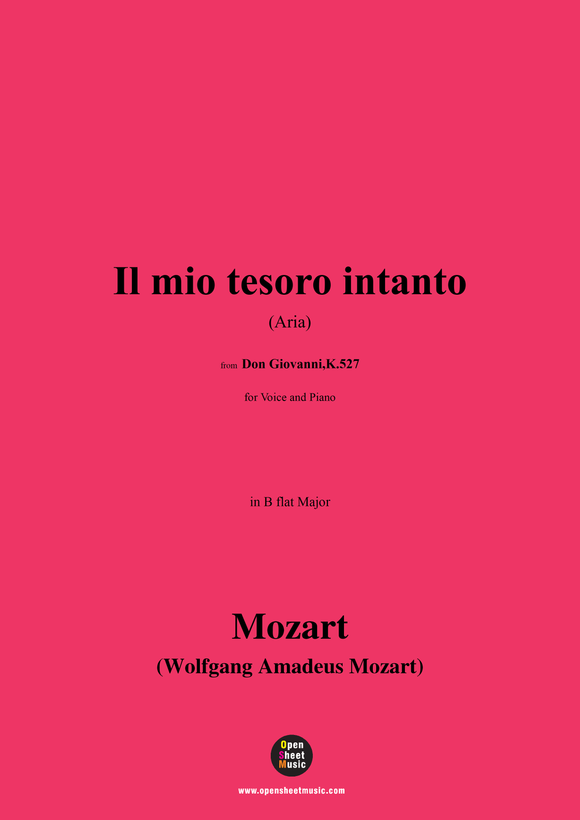 W. A. Mozart-Il mio tesoro intanto