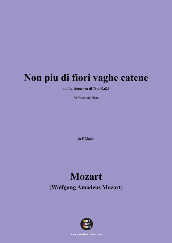 W. A. Mozart-Non piu di fiori vaghe catene