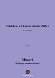 W. A. Mozart-Mädchen,ich komm mit der Zither