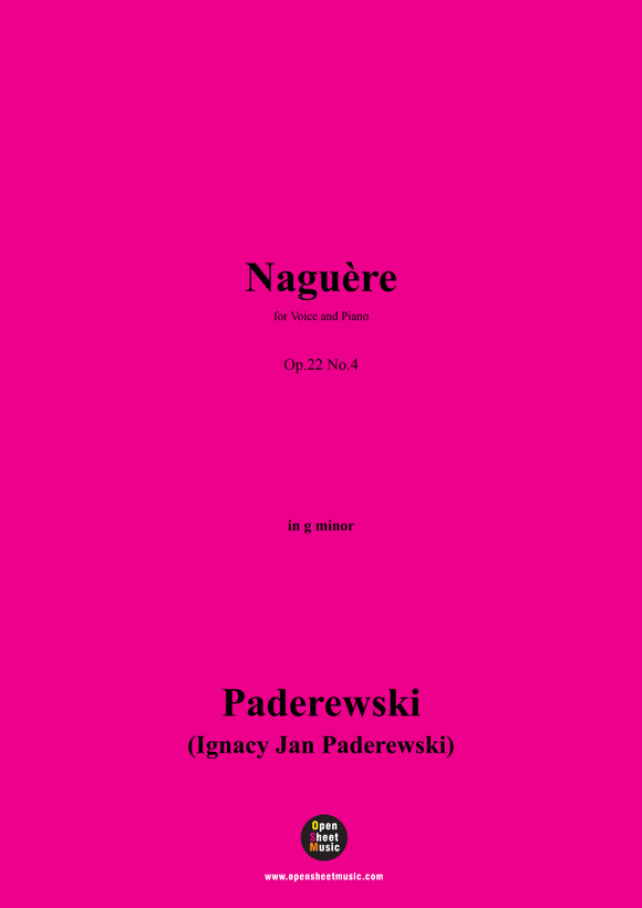 Paderewski-Naguère