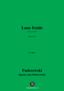 Paderewski-Lune froide