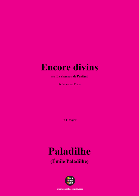 Paladilhe-Encore divins