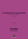 Paladilhe-La chanson du rayon de lune