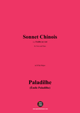 Paladilhe-Sonnet Chinois