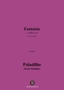 Paladilhe-Fantaisie