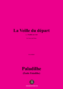 Paladilhe-La Veille du départ