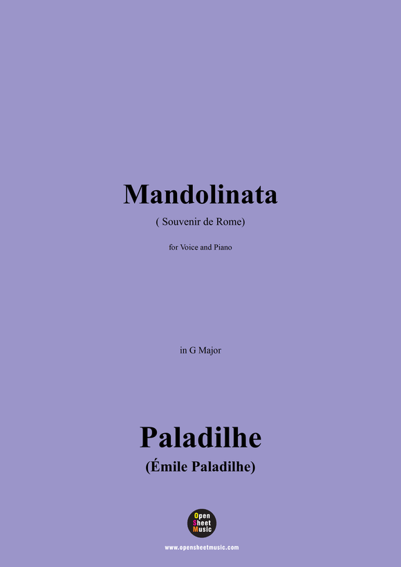 Paladilhe-Mandolinata