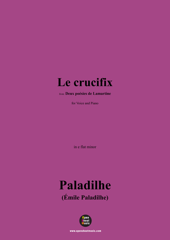 Paladilhe-Le crucifix