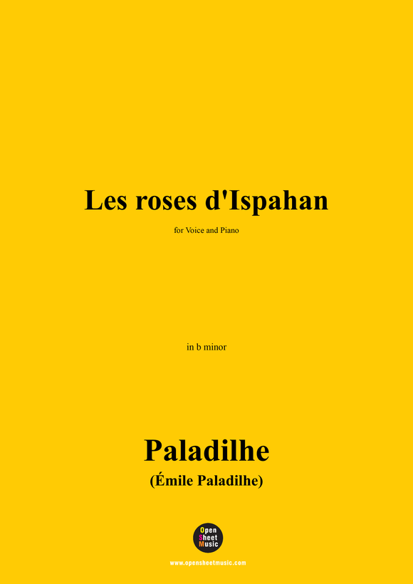Paladilhe-Les roses d'Ispahan