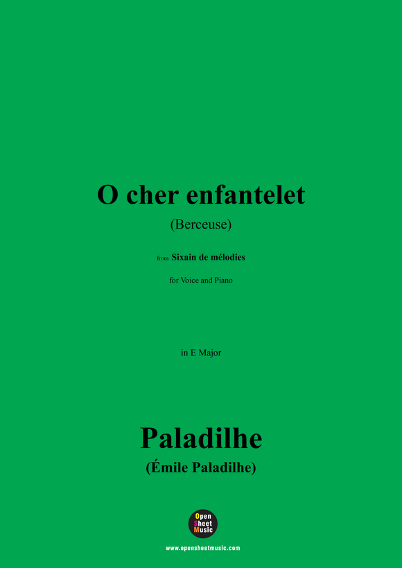 Paladilhe-O cher enfantelet