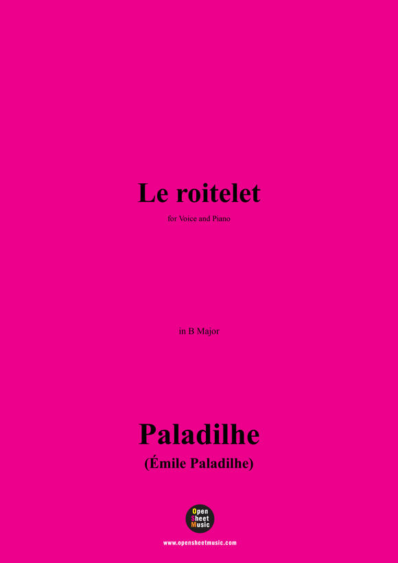 Paladilhe-Le roitelet