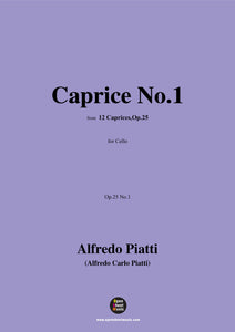 Alfredo Piatti-Caprice No.1,Op.25 No.1