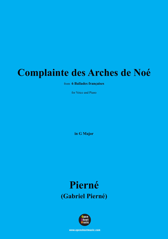 G. Pierné-Complainte des Arches de Noé