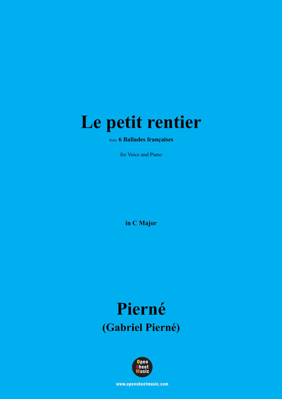 G. Pierné-Le petie rentier
