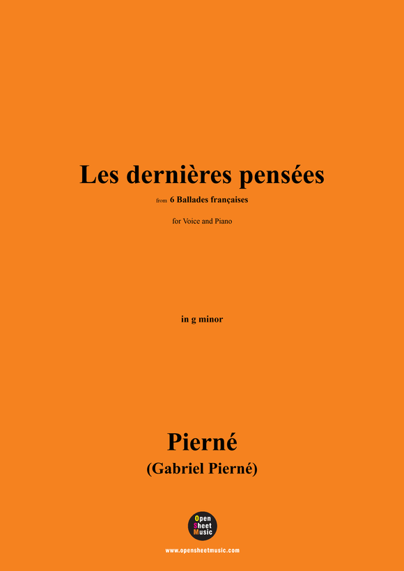 G. Pierné-Les dernières pensées