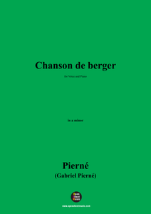 G. Pierné-Chanson de berger