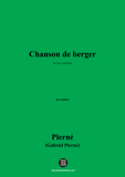 G. Pierné-Chanson de berger