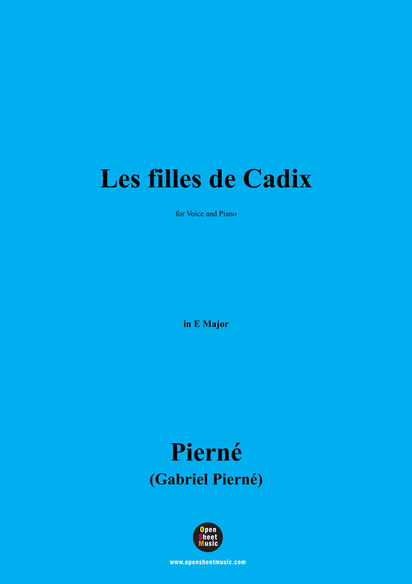 G. Pierné-Les filles de Cadix