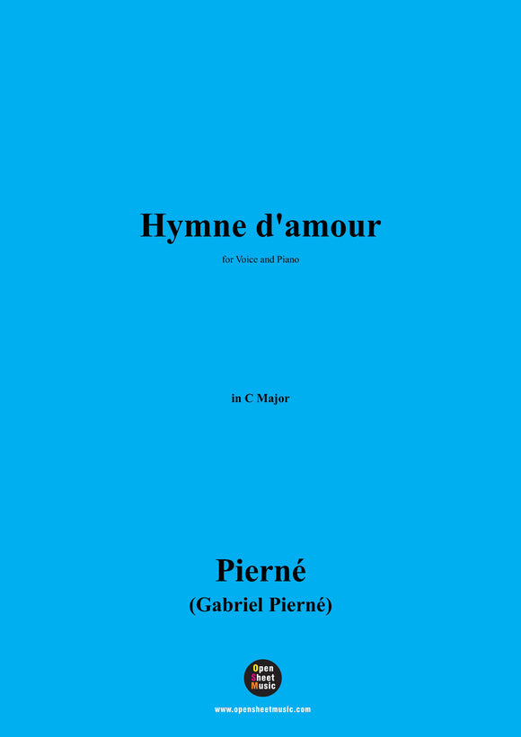 G. Pierné-Hymne d'amour