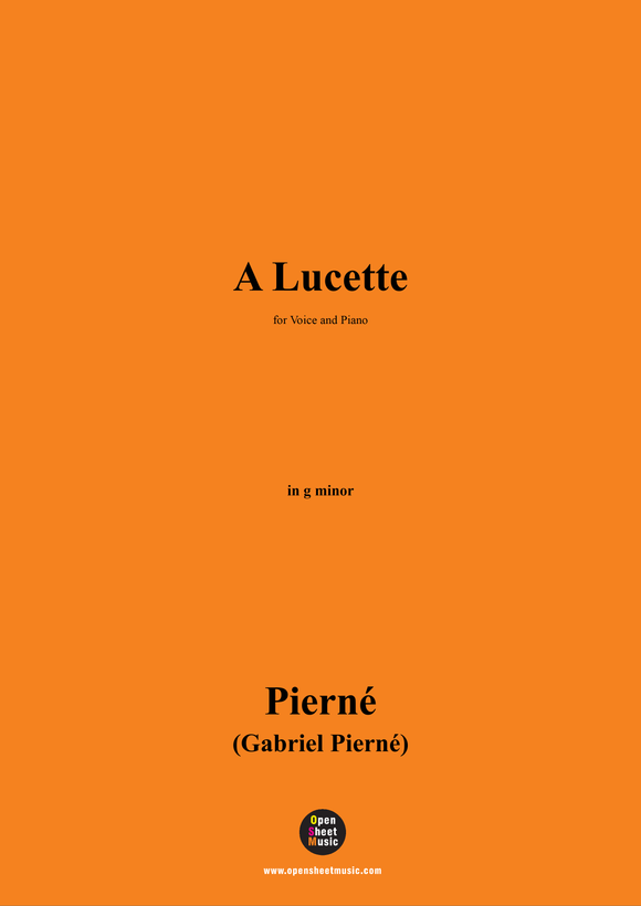 G. Pierné-A Lucette