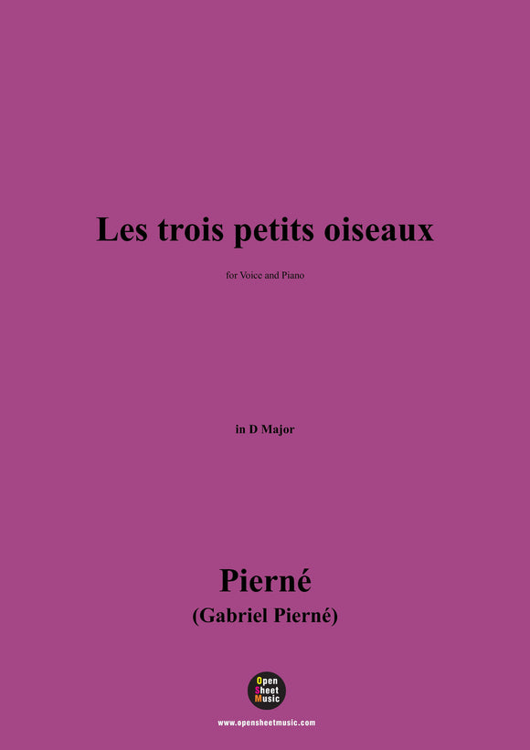 G. Pierné-Les trois petits oiseaux