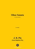 J. B. Pla-Oboe Sonata,for Oboe and Bass