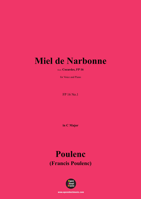 Poulenc-Miel de Narbonne(1920)